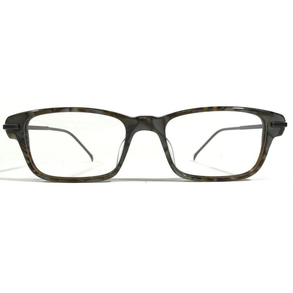 Morgenthal Frederics 842 EMPIRE Eyeglasses Frames Brown Grey Square 50-18-145